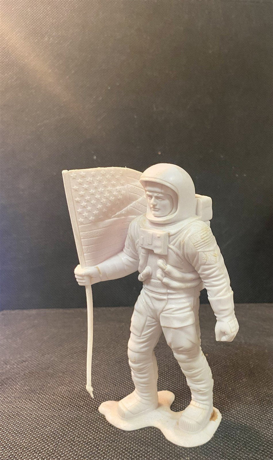 Louis Marx 1970 Moon Man NASA Astronaut with American Flag Action Figure Toy