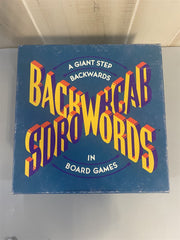 1988 BACKWORDS Board Game "A Giant Step Backwards In Board Games"