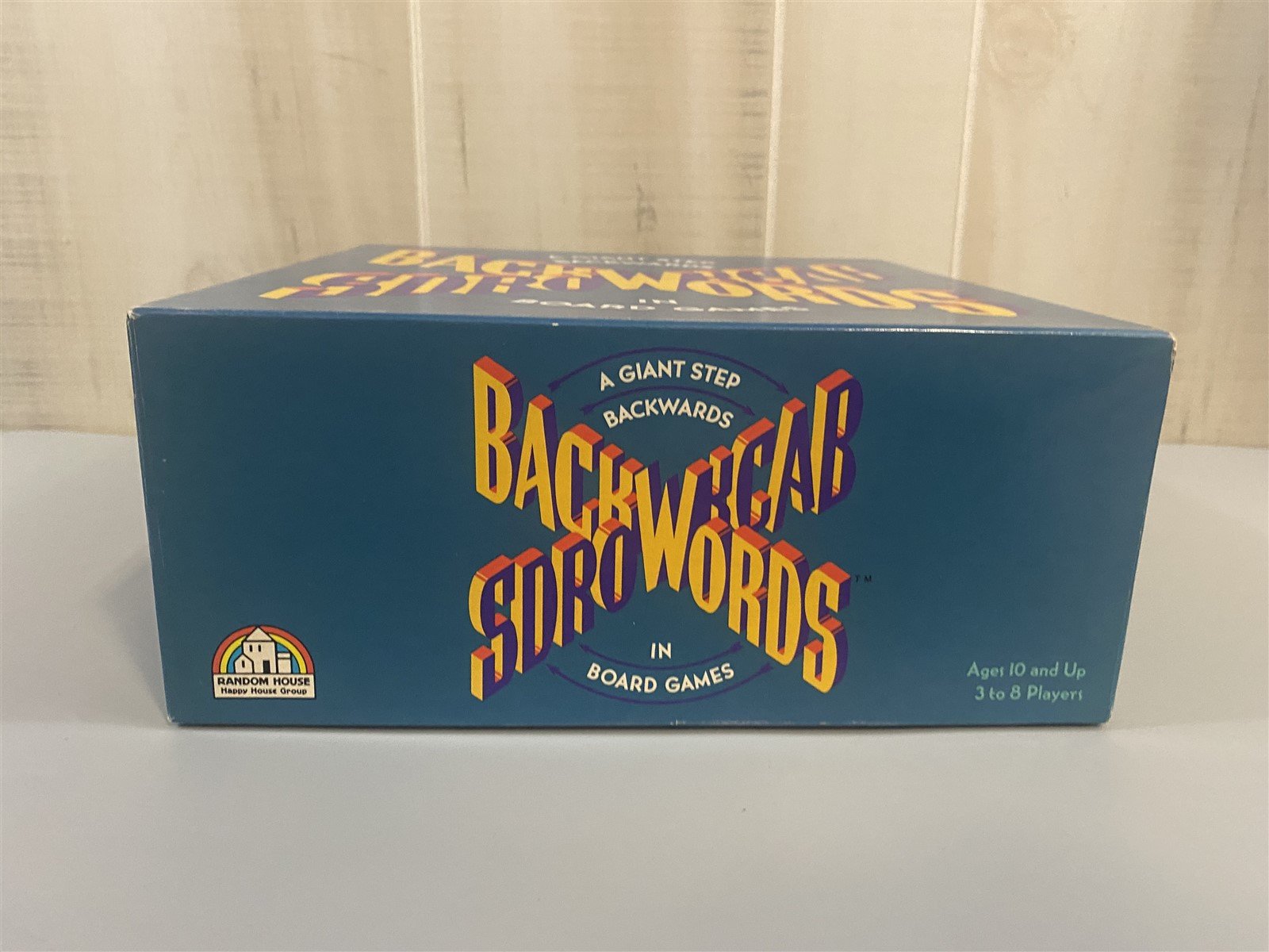 1988 BACKWORDS Board Game "A Giant Step Backwards In Board Games"