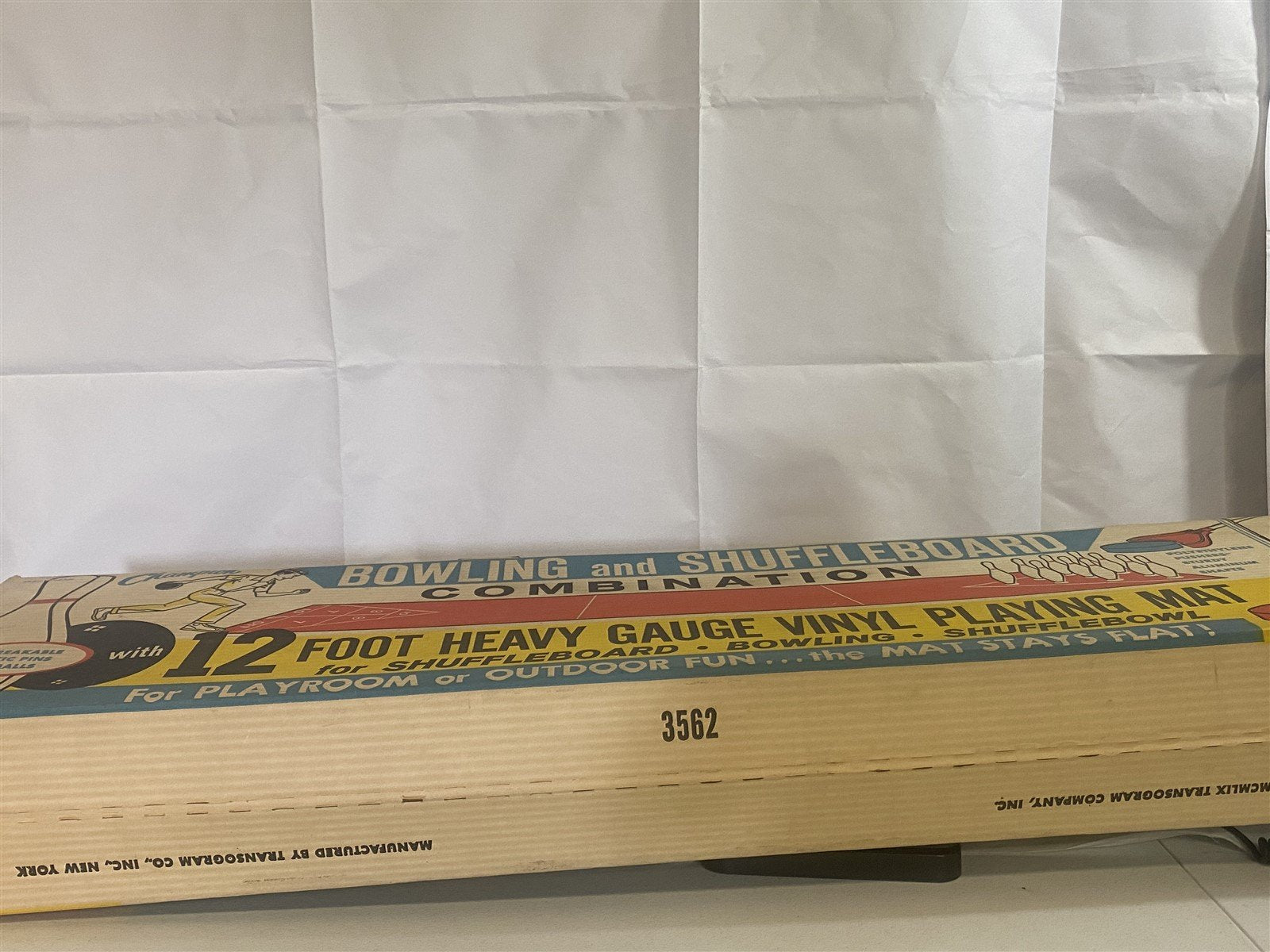 RARE Transogram 3 in 1 Vintage Shuffle Board/Bowling/Shuffle Bowl Complete Set
