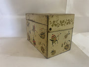 RARE 1960s Vintage Mid Century Modern Ohio Arts Painted Rustic Metal Recipe Box