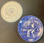 Set of Decorative Saucers by Enoch Wedgwood (Tunstall) LTD Sailor and Hunter