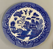 7 Unbranded Vintage Blue Willow Legend Asian Art Plates MIXED Makers Likely