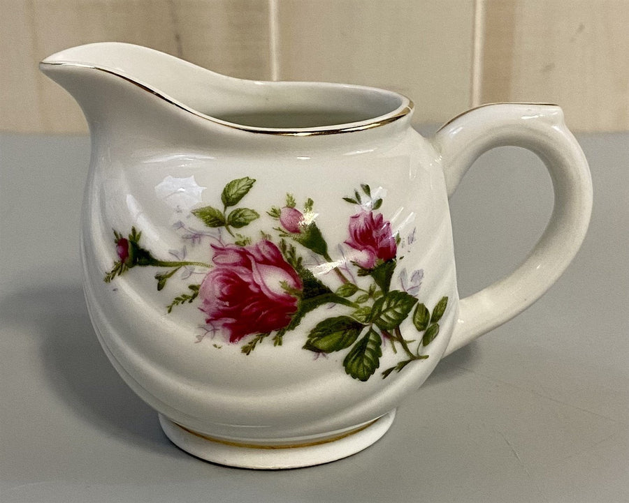 Pompadour Style Moss Rose Pattern Vintage Tea Set (No Teapot ) Made in Japan