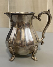 3pc. Antique Chippendale Silver Teapot, Creamer Pitcher, and Sugar Bowl Set