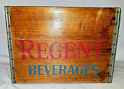 Rare Antique 1950's Regent Bottling Beverages Wood Crate Pittsburgh PA