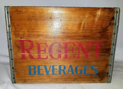 Rare Antique 1950's Regent Bottling Beverages Wood Crate Pittsburgh PA