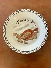 Load image into Gallery viewer, 10 INCH CERAMIC PECAN PIE PLATE WITH RECIPE