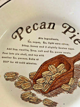 Load image into Gallery viewer, 10 INCH CERAMIC PECAN PIE PLATE WITH RECIPE