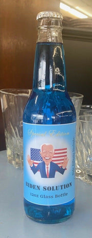 Rare Donald Trump "Elixer" & Joe Biden "Solution" 12 oz Full Soda Pop
