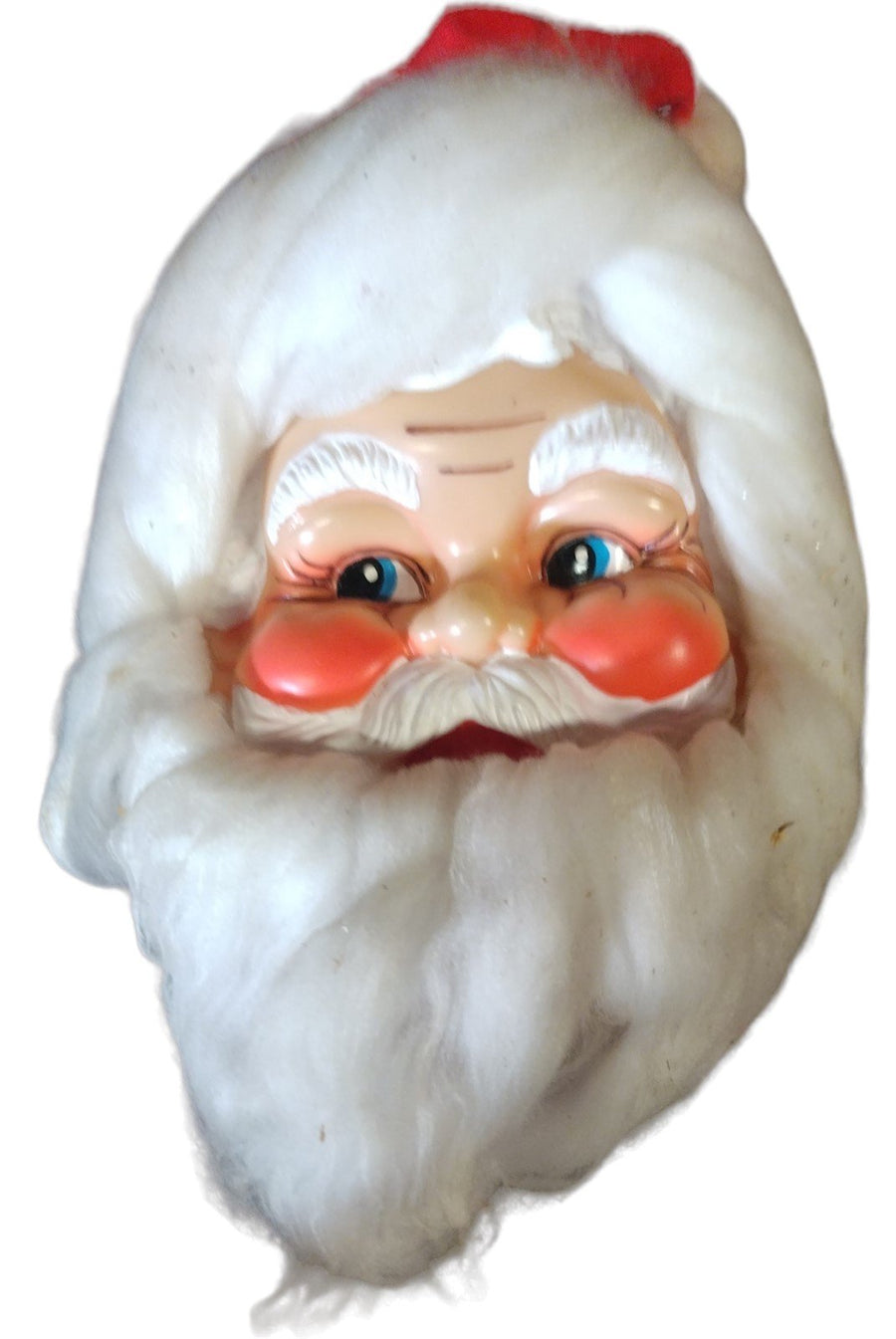 Christmas 1960 Shiny Brite Santa Face Decoration Pull String Musical Box