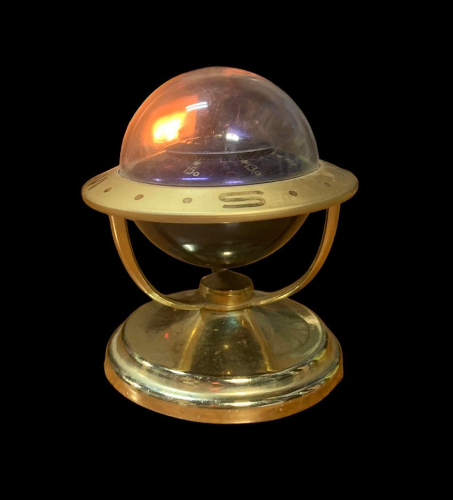 Unique Small Blue Celestial Clock Compass Desk Brass Paperweight