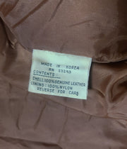 Vintage Forenza Genuine Leather Jacket Brown with Fringes Size Large 1980s
