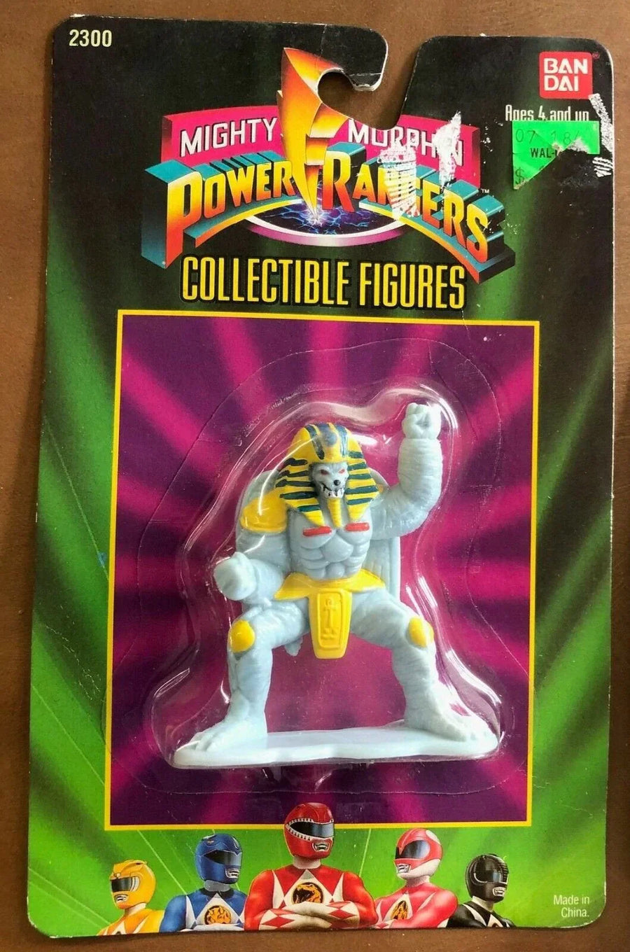 9 BANDAI MIGHTY MORPHIN POWER RANGERS & SPACE ALIENS 1993 ACTION FIGURES IN PACK