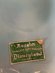 Disneyland Rare Ruggles China Gift House Blue Pink Ladies Spoon Trinket Holders