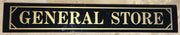GENERAL STORE BLACK / GOLD DISPLAY GLASS SIGN
