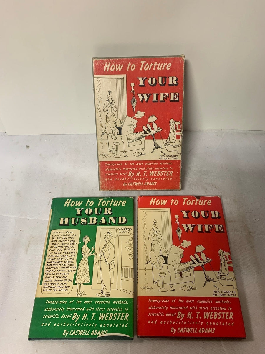 Vintage How to Torture Your Husband and Wife by H. T. Webster Book Set