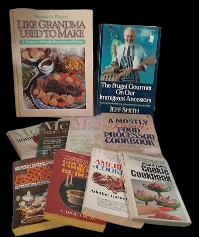 10 Cookbooks Frugal Gourmet Like Grandma Gourmet Cookie Food Processor McCall's