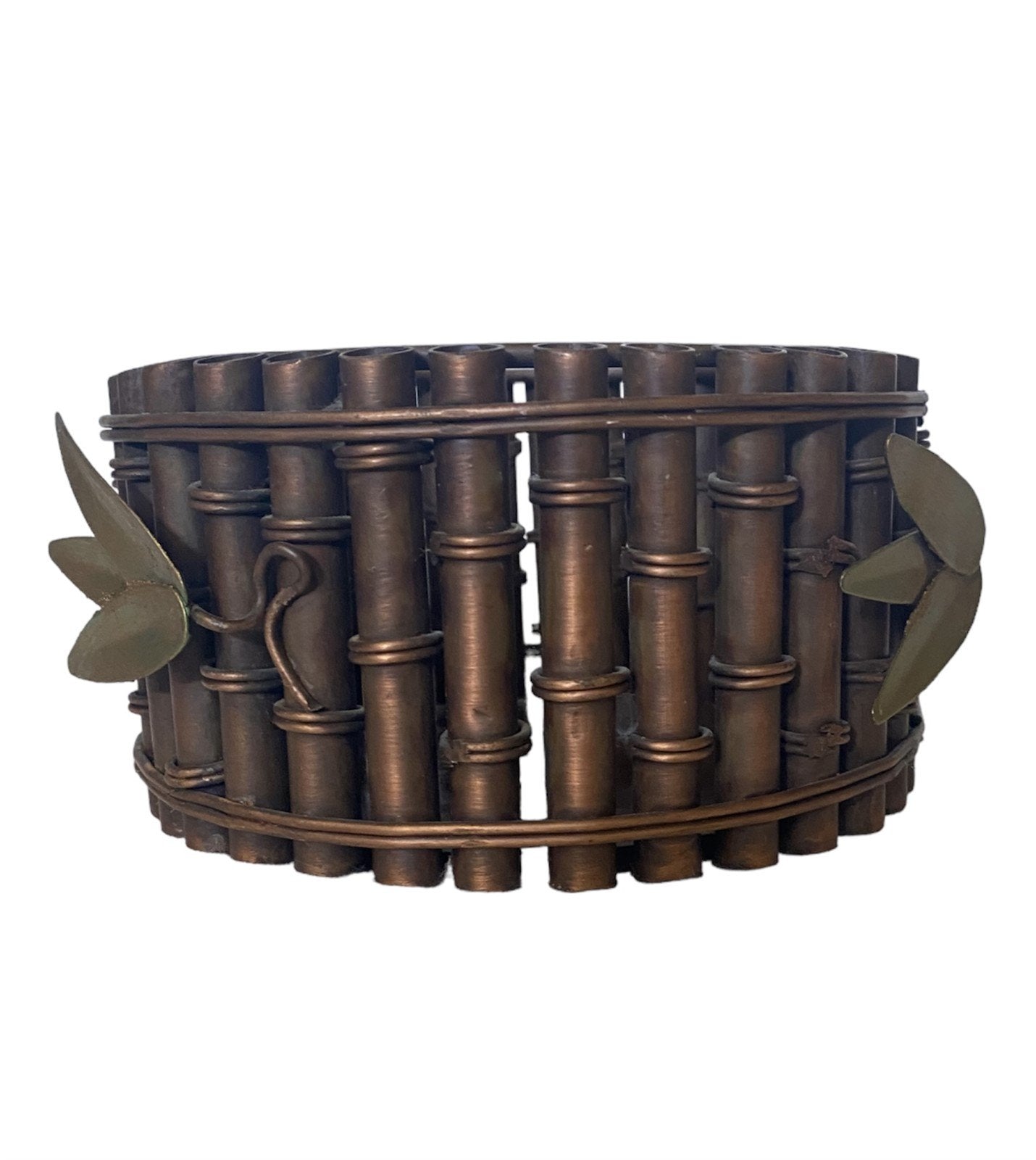 Shendan Heavy Metal Jewelry Box, Bamboo Shaped, Round