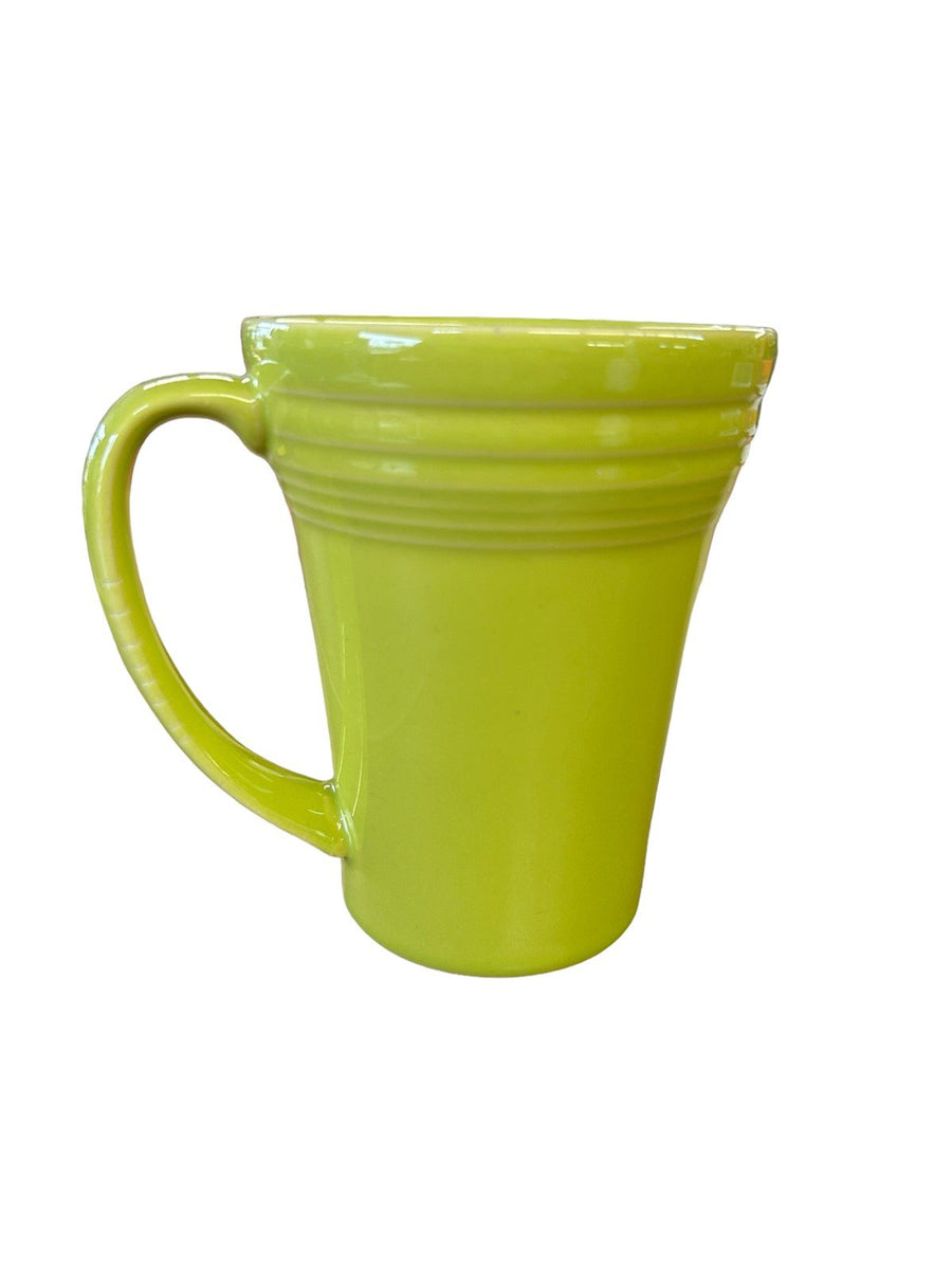 Fiesta Ware Lemongrass Bistro Latte Mug Homer Laughlin Ceramic Cup Tall Green