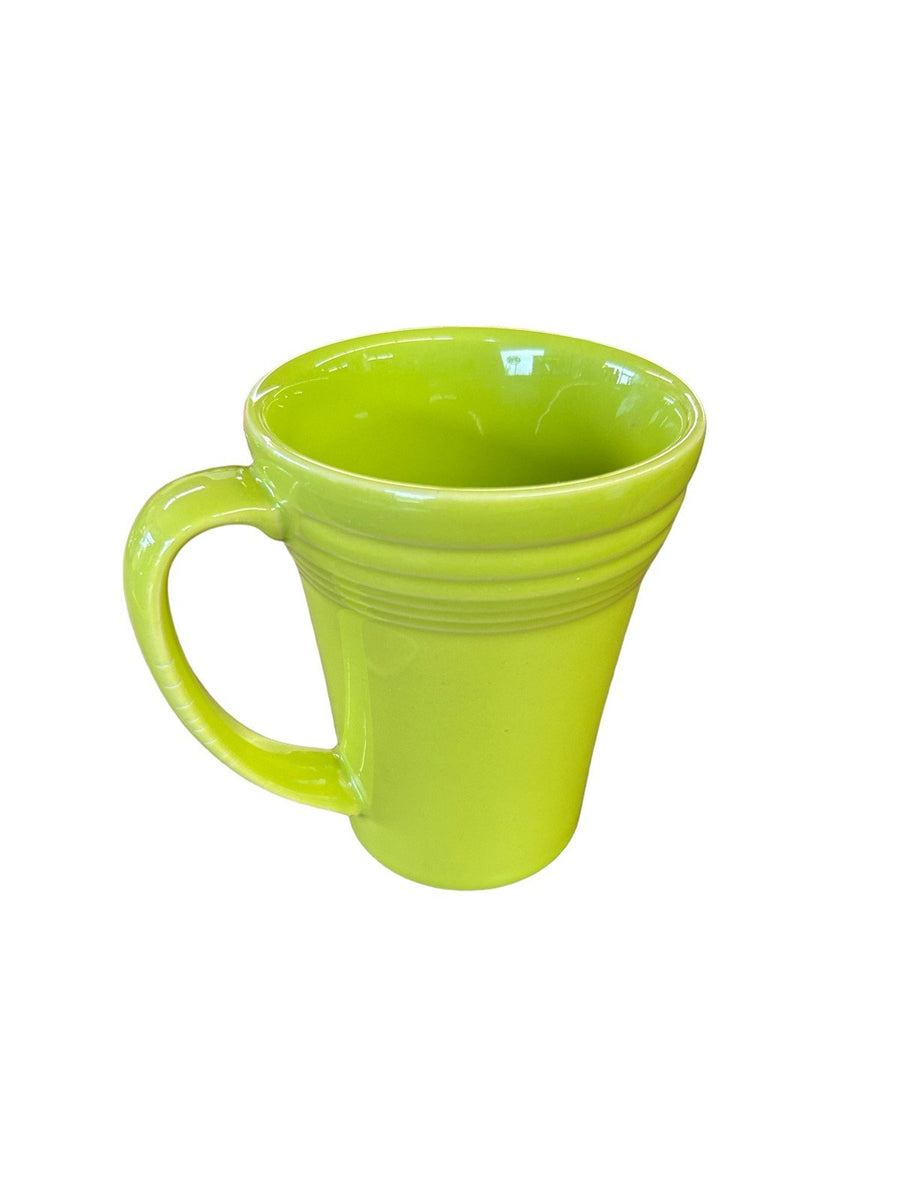 Fiesta Ware Lemongrass Bistro Latte Mug Homer Laughlin Ceramic Cup Tall Green