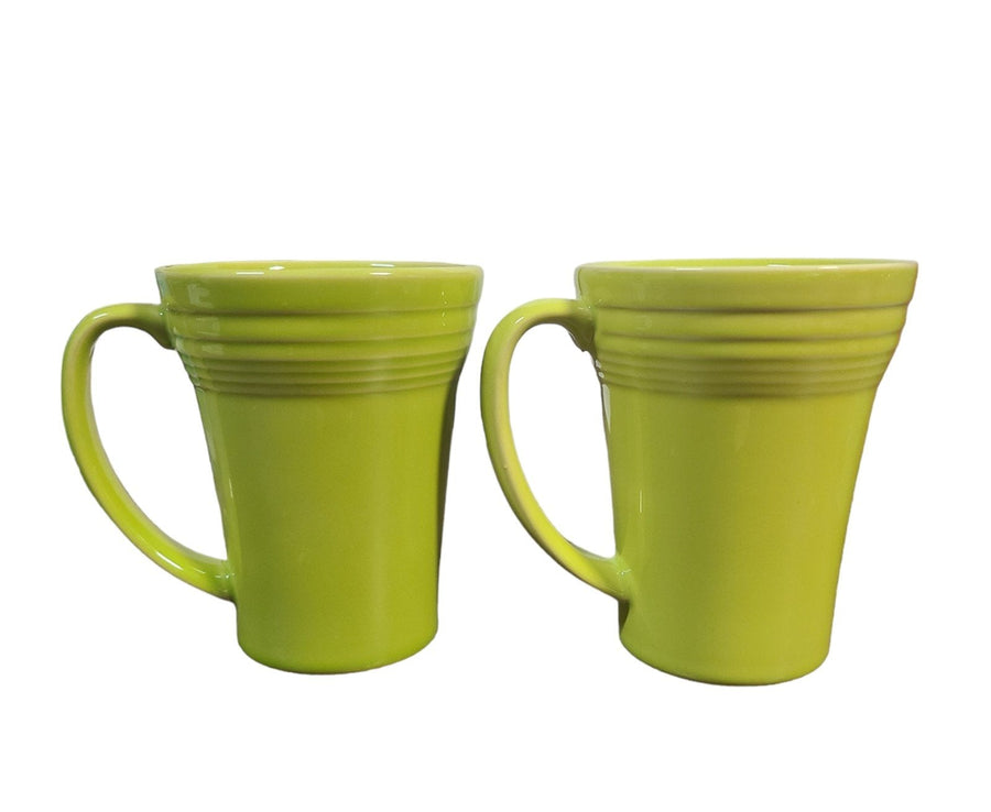 Fiesta - 2 Lemon Grass Lemongrass Bistro Latte Mugs