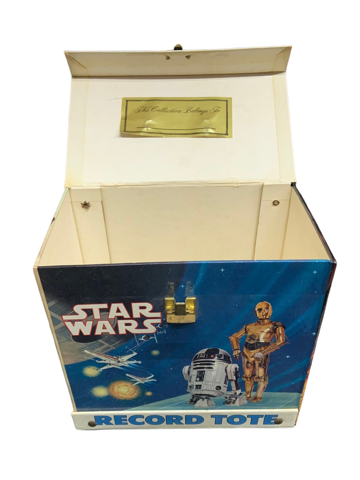 Star Wars Record Tote 45 Rpm Vinyl Music Organizer Storage Case R2D2 C3PO Yoda