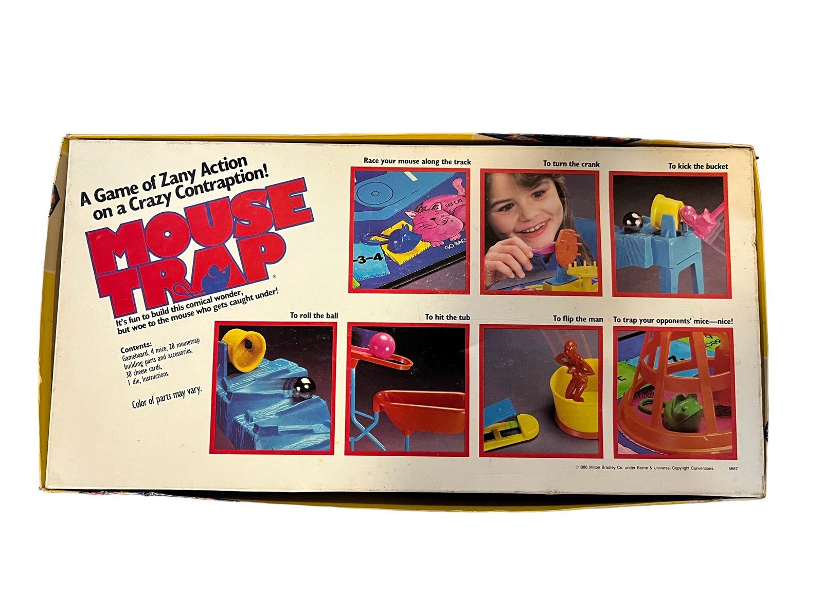 Milton Bradley Mouse Trap 1986 Vintage Board Game See Description