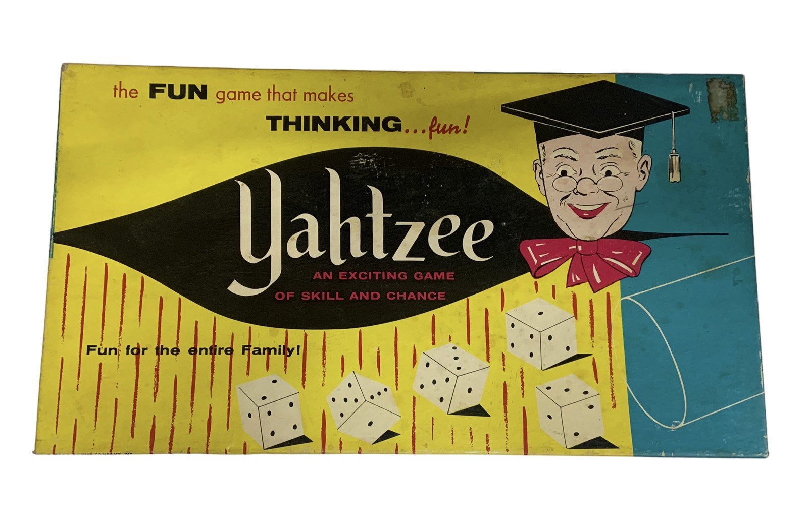 Yahtzee Vintage Board Game 1956 E.S Lowe Company Skill and Chance