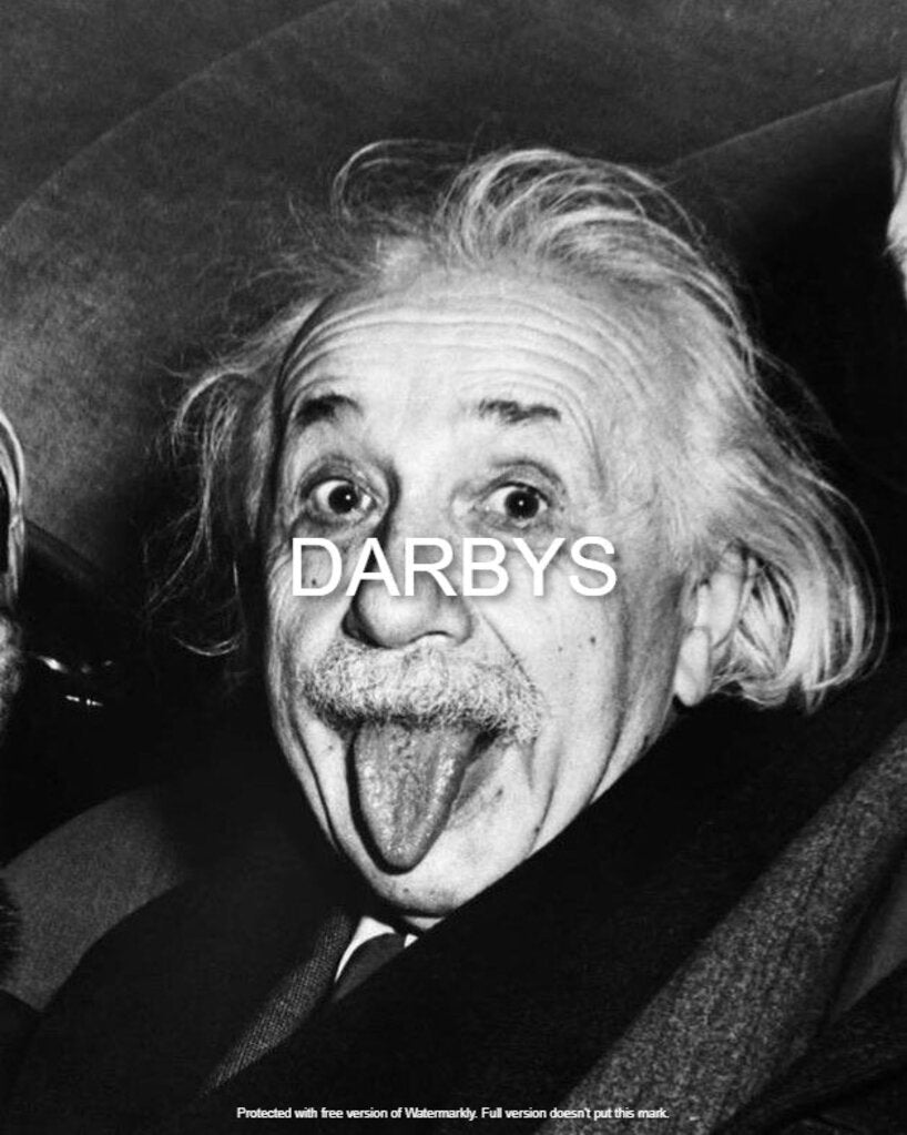 Albert Einstein Looking Craxy 8x10 w/ Frame