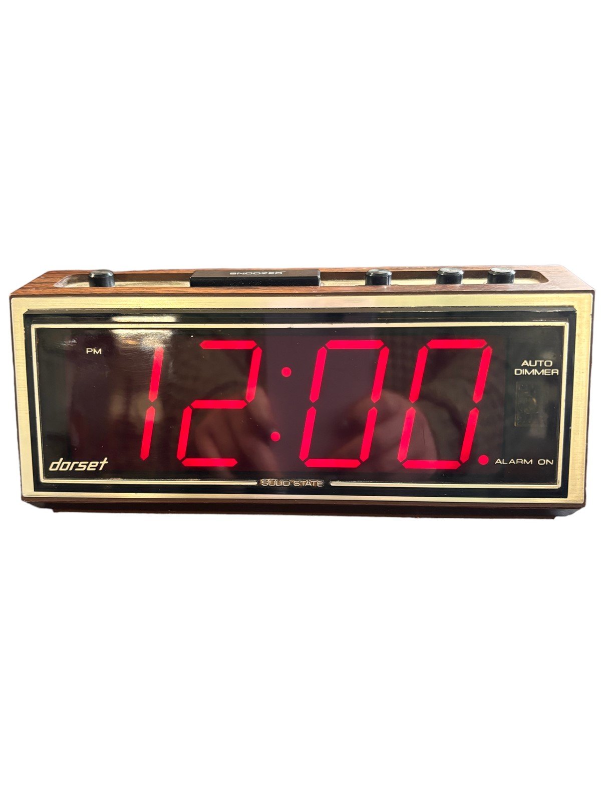 Dorset Solid State Alarm Clock Auto Dimmer Vintage