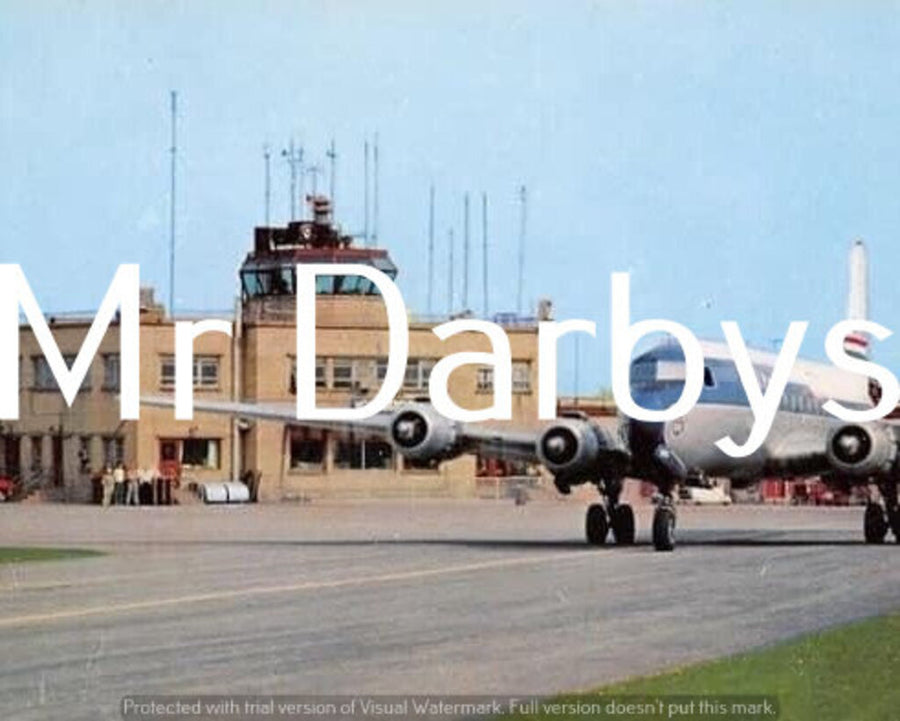 Youngstown Airport Plane Landing 1950's