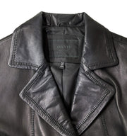 Leather Jacket Avanti Women's Medium Black Coat Genuine Shell