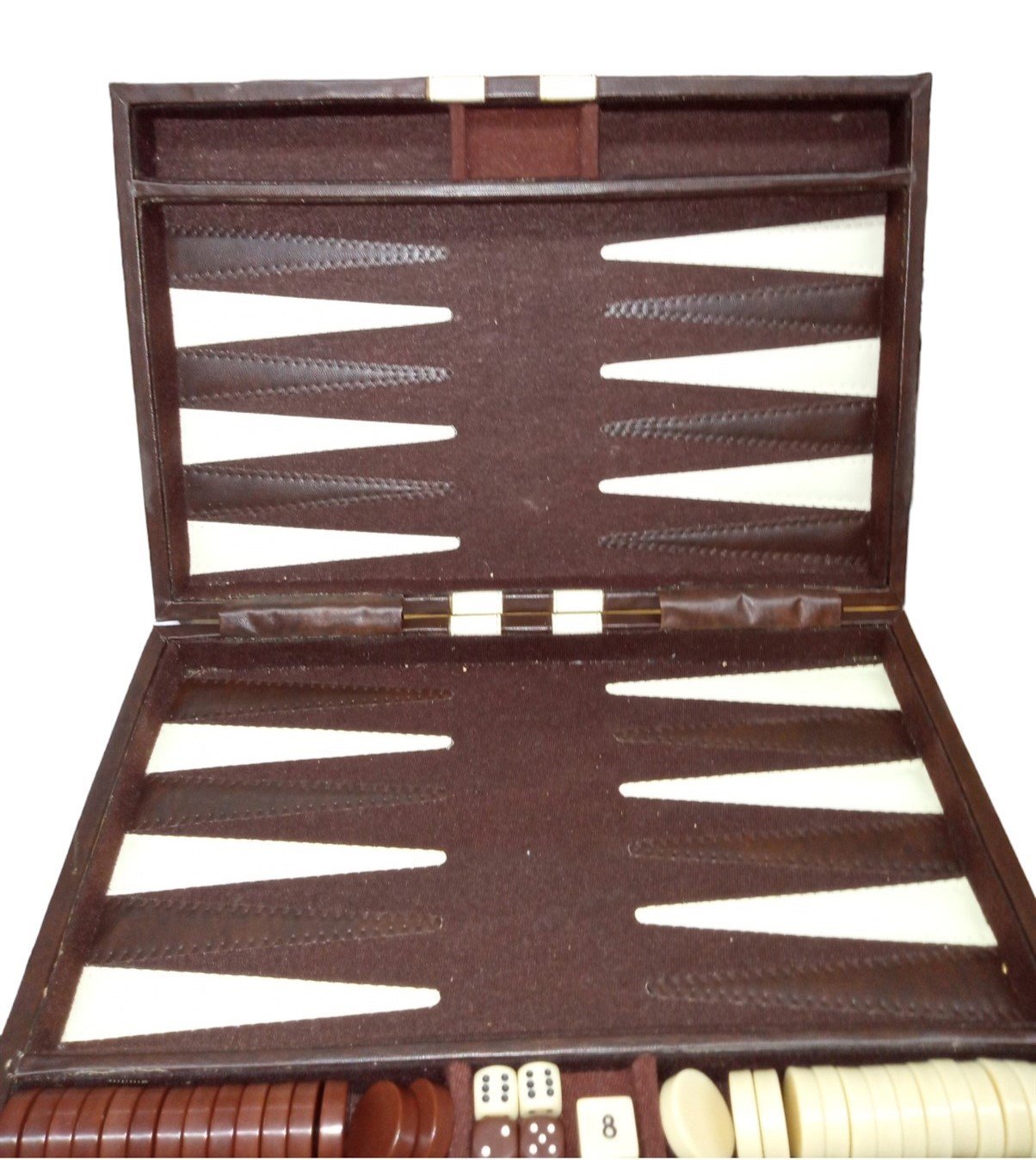 Backgammon Portable Board Game Vintage Collectible Nostalgic Family Game Night