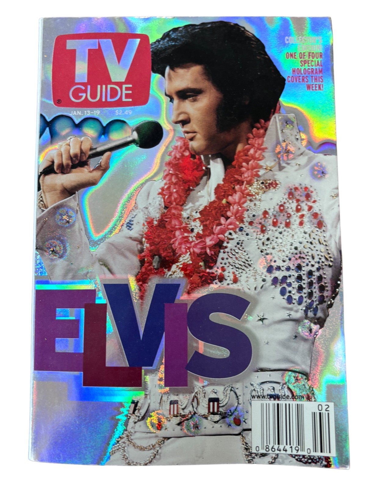 Elvis Presley Mini TV Guide Magazines 1997-2001 Issues Lot of 5