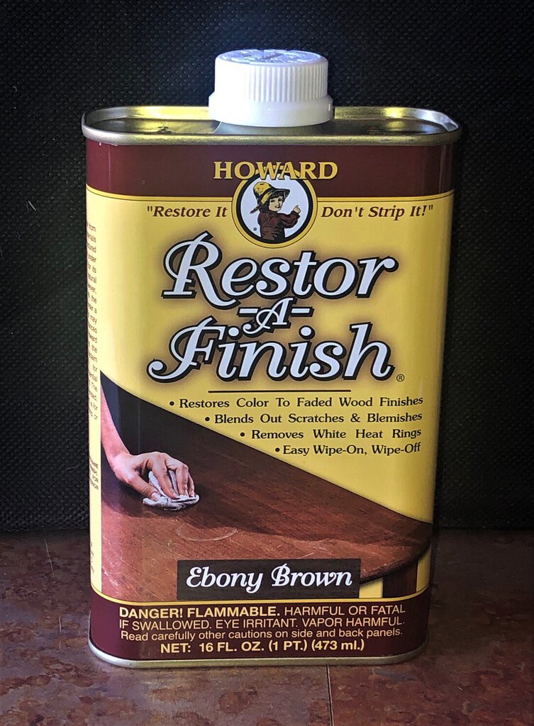 Howards Products Restore A Finish Preserve Wood Finisher Ebony Brown