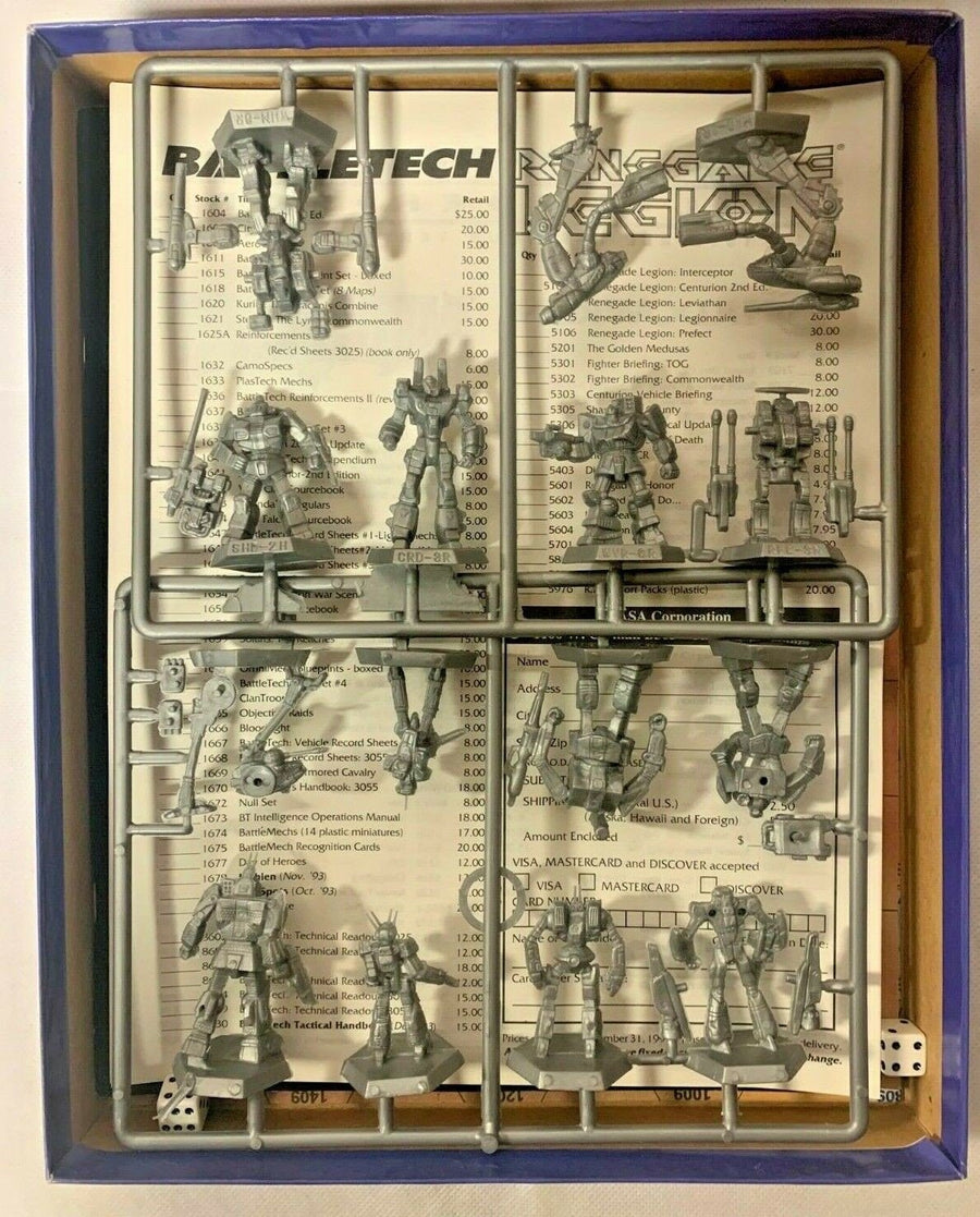 Vintage Battle Tech a Game of Armored Combat Game Complete Fasa Corporation
