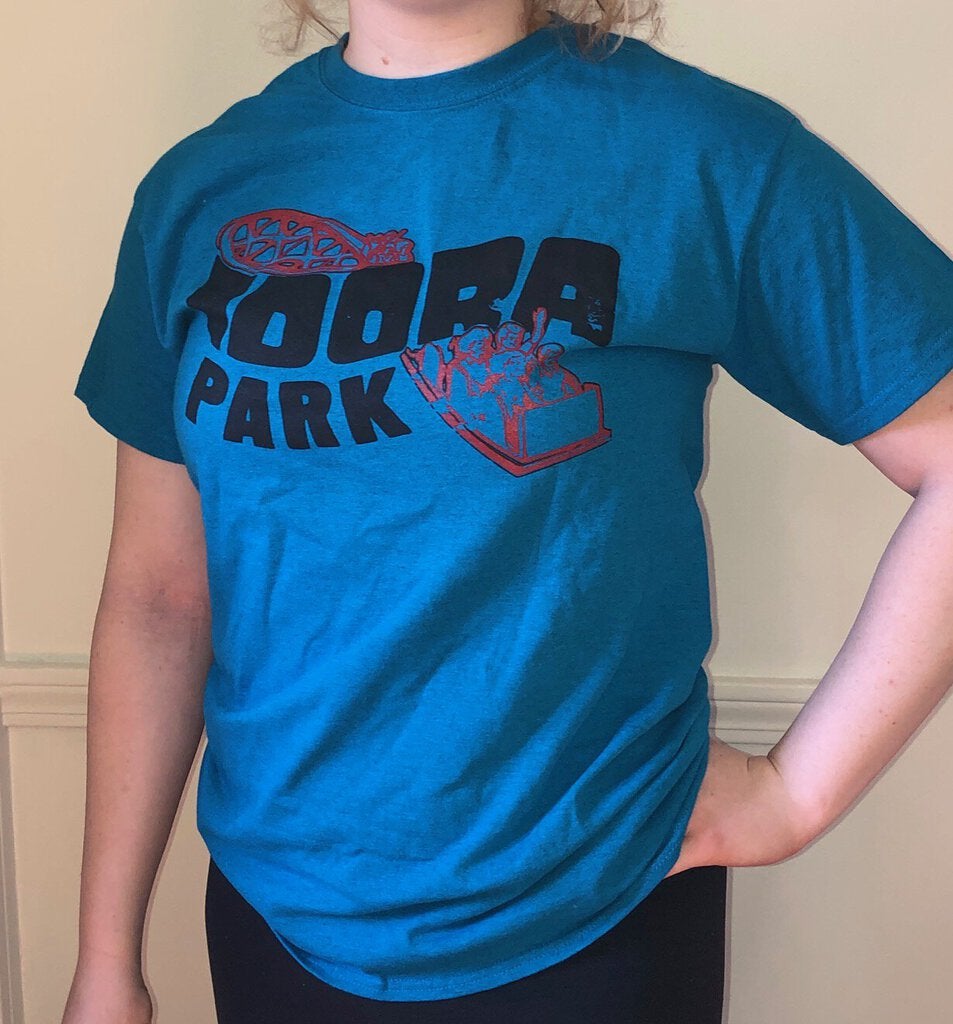 Idora Park Retro T-Shirt (LG) - Antique Sapphire