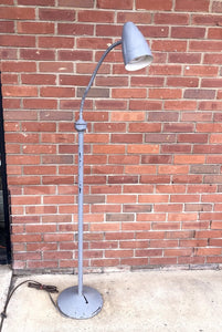 MCM Black & Gold Tulip / Trumpet Floor Lamp Mid Century Modern