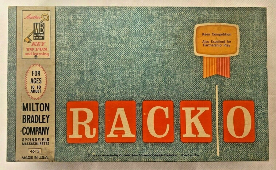 Vintage 1961 Milton Bradley Racko Game #4615 Complete Made in USA