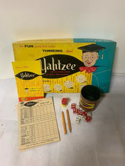Vintage Milton Bradley 1956 Yahtzee Skill and Chance Game Complete