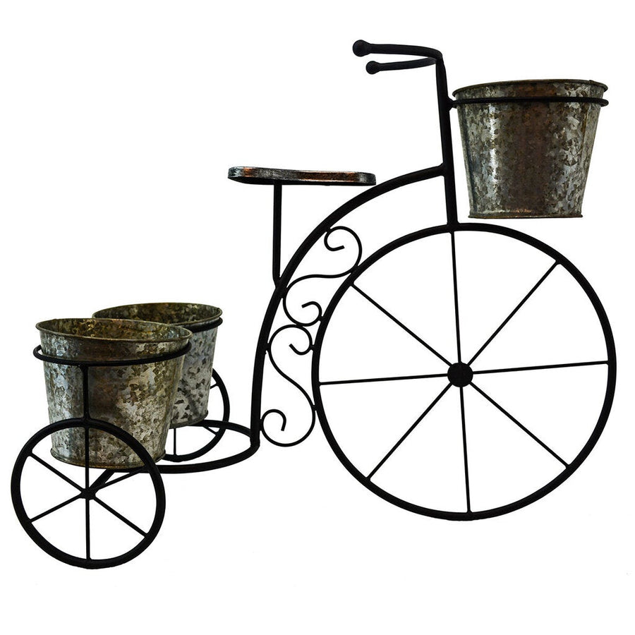 Metal Tricycle w/ 3 Planters (318-82123)