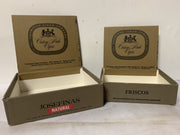 Lot of 2 Thompson Cigar Company Cigar Boxes Friscos & Josefinas