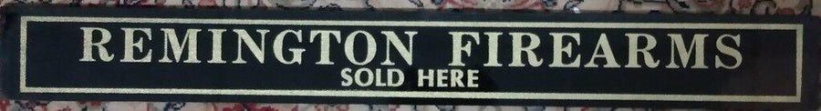 Remington Firearms Sold Here Glass Sign