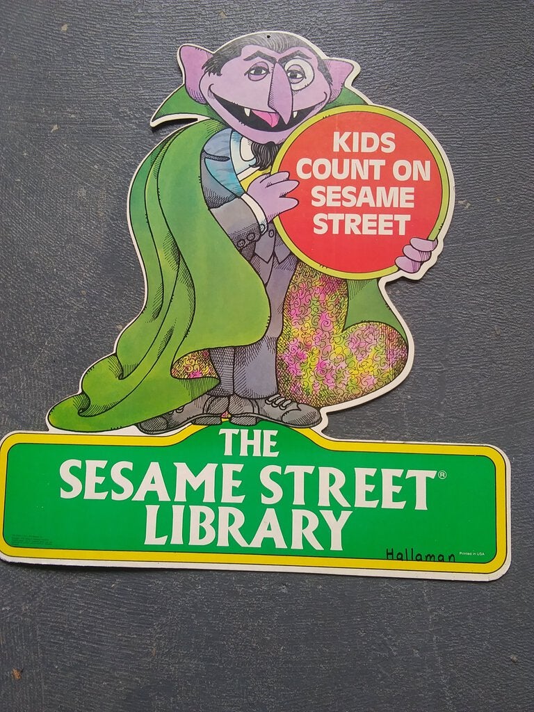 The Count Sesame Street Character Advertising Piece