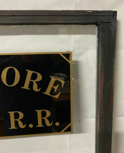 Baltimore & Ohio Railroad RR Railway Telegraph Office Ticket Antique Old Window