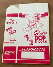 Vintage Majorette Popcorn Box