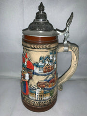 Vintage Limited Edition Handerbeit Hand Painted Zoller and Born Germany Stein