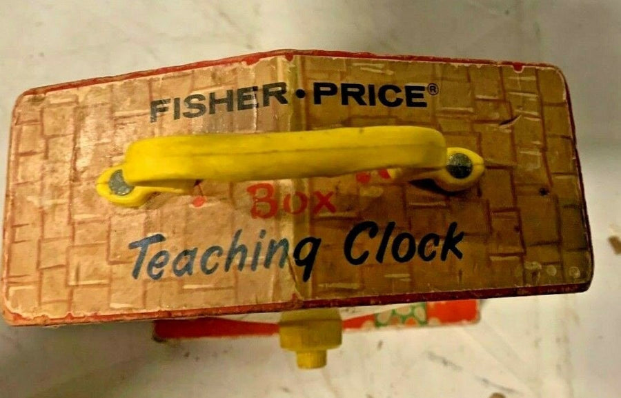 VINTAGE 1968 Fisher Price Music Box Teaching Clock