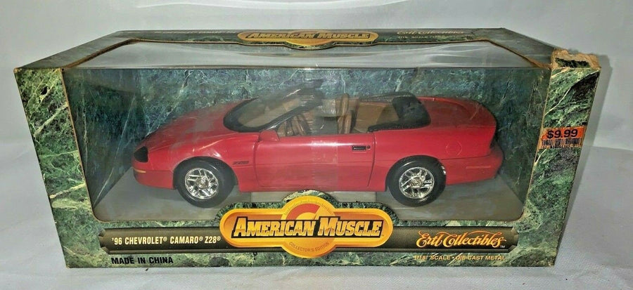 ERTL American Muscle 1996 Red CHEVROLET Camaro Z28 Convertible 1:18 - NIB
